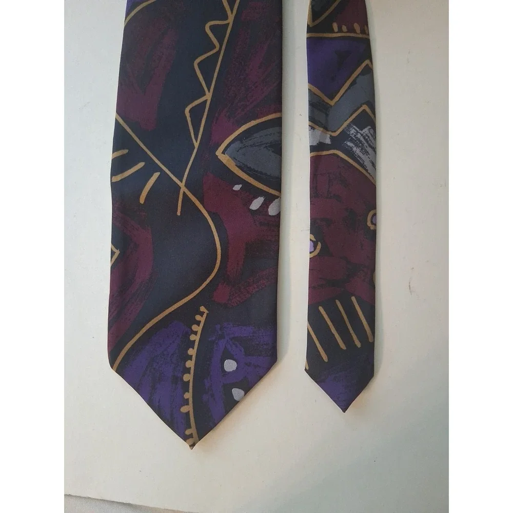 Lot of 6 Men's Neckties Lavender Purple VTG - Mod Assorted Name Brands Nice!
